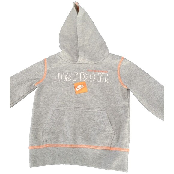Nike Sportswear Just Do it Hooded Sweatshirt Little Kids Size 2T - Picture 2 of 11
